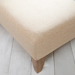 Arden Plain Top Footstool 122 x 122cm (48 x 48") Wool Plain Honey