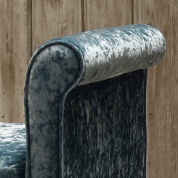 Lamorran Plain Lid Scroll Arm Storage Ottoman 144 x 56cm (56.5 x 22") Shimmer Velvet Mist Lamorran Plain Lid Scroll Arm Storage Ottoman 144 x 56cm (56.5 x 22") Shimmer Velvet Mist