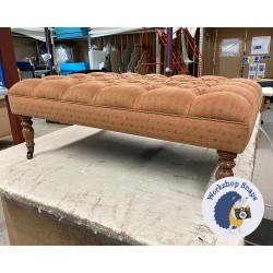 Glenmore Deep Buttoned Footstool with Border 102 x 76cm (40 x 30") Customers Own Material - Customers Own Leg 7380 Glenmore Deep Buttoned Footstool with Border 102 x 76cm (40 x 30") Customers Own Material - Customers Own Leg 7380