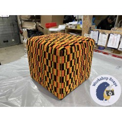 Dalby Cube Footstool 46 x 46cm (18 x 18") COM Camira Fabrics 5894