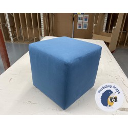 Dalby Cube Footstool 46 x 46cm (18 x 18") COM Weymss Sahara Atlantic 238508