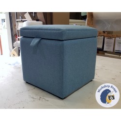 Brechfa Plain Lid Storage Ottoman 48 x 48cm (19 x 19") Faux Wool Wedgwood 2184441
