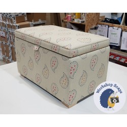 Brechfa Plain Lid Storage Ottoman 79 x 46cm (31 x 18") Customers Own Material - 1" Light Square Feet 220903