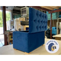 Dean Deep Buttoned Lid Storage Ottoman 79 x 46cm (31 x 18") Flat Velvet Mediterranean - 1ins Square Natural Foot 8624 Dean Deep Buttoned Lid Storage Ottoman 79 x 46cm (31 x 18") Flat Velvet Mediterranean - 1ins Square Natural Foot 8624