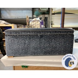 Brechfa Plain Lid Storage Ottoman 119 x 53cm (47 x 21") COM Romo Riom Ink - Contrast Piped in Casamence Brooks - 1ins Light Square Foot 236247 Brechfa Plain Lid Storage Ottoman 119 x 53cm (47 x 21") COM Romo Riom Ink - Contrast Piped in Casamence Brooks - 1ins Light Square Foot 236247