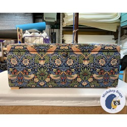 Brechfa Plain Lid Storage Ottoman 119 x 53cm (47 x 21") COM William Morris Strawberry Thief - 1ins Light Square Foot 238321 Brechfa Plain Lid Storage Ottoman 119 x 53cm (47 x 21") COM William Morris Strawberry Thief - 1ins Light Square Foot 238321