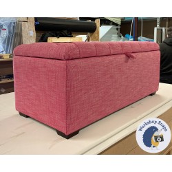 Dean Deep Buttoned Lid Storage Ottoman 119 x 53cm (47 x 21") COM Perennials Rough N Rowdy Hotsy Totsy - 1ins Dark Square Foot 235312
