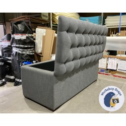 Dean Deep Buttoned Lid Storage Ottoman 119 x 53cm (47 x 21") JBrown Coastal Slate - 1ins Dark Square Feet -25351