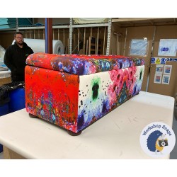 Dean Deep Buttoned Lid Storage Ottoman 152 x 53cm (60 x 21") COM Timorous Beasties Thunderbloth - 1.5ins Dark Bun Foot 236577 Dean Deep Buttoned Lid Storage Ottoman 152 x 53cm (60 x 21") COM Timorous Beasties Thunderbloth - 1.5ins Dark Bun Foot 236577