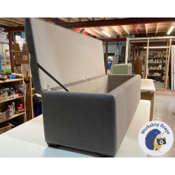 Dean Deep Buttoned Lid Storage Ottoman 152 x 53cm (60 x 21") House Cotton Anthracite - 1ins Dark Square Foot 236262 Dean Deep Buttoned Lid Storage Ottoman 152 x 53cm (60 x 21") House Cotton Anthracite - 1ins Dark Square Foot 236262