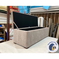 Dean Deep Buttoned Lid Storage Ottoman 152 x 53cm (60 x 21") House Velvet Mushroom - 1ins Dark Square Leg 227912 Dean Deep Buttoned Lid Storage Ottoman 152 x 53cm (60 x 21") House Velvet Mushroom - 1ins Dark Square Leg 227912