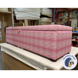 Brechfa Plain Lid Storage Ottoman 183 x 53cm (72 x 21") COM Peter Fasano Twiggy - 1.5ins Dark Bun Foot