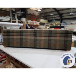 Brechfa Plain Lid Storage Ottoman 183 x 53cm (72 x 21") Customers Own Material - 1.5ins Light Bun Foot 219948