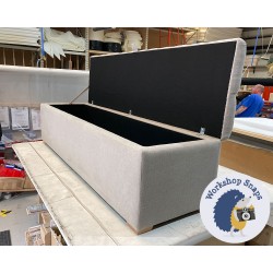 Dean Deep Buttoned Lid Storage Ottoman 183 x 53cm (72 x 21") House Chenille Mist - 1ins Square Natural Foot 5242 Dean Deep Buttoned Lid Storage Ottoman 183 x 53cm (72 x 21") House Chenille Mist - 1ins Square Natural Foot 5242