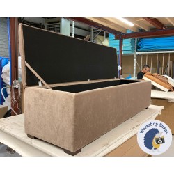 Dean Deep Buttoned Lid Storage Ottoman 183 x 53cm (72 x 21") House Velvet Mink - 1ins Dark Square Foot 236073 Dean Deep Buttoned Lid Storage Ottoman 183 x 53cm (72 x 21") House Velvet Mink - 1ins Dark Square Foot 236073