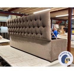 Dean Deep Buttoned Lid Storage Ottoman 183 x 53cm (72 x 21") House Velvet Mink - 1ins Dark Square Foot 236073 Dean Deep Buttoned Lid Storage Ottoman 183 x 53cm (72 x 21") House Velvet Mink - 1ins Dark Square Foot 236073