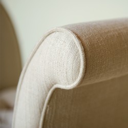 Brignall Deep Buttoned Top Scroll Arm Bench Stool with Border 139 x 48cm (54 x 19") in Soft Weave Stone Brignall Deep Buttoned Top Scroll Arm Bench Stool with Border 139 x 48cm (54 x 19") in Soft Weave Stone