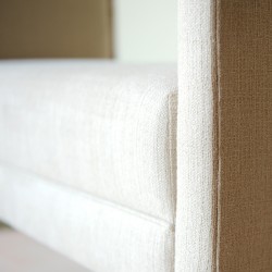 Brampton Plain Top Straight Arm Bench Stool with Border 115 x 48cm (44 x 19") Soft Weave Stone