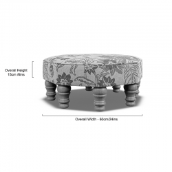 Warmley Octagonal Ottoman 60cm (24")