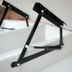 Delamere Octagonal Storage Ottoman 121cm (48") with Chess Board Inlay in Ian Sanderson Mallow Border Cortez - Top Edge Backtacked - 12.7cm (5") Turned Leg Oak - No Trim